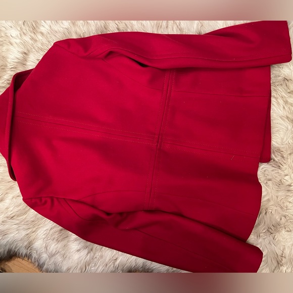 Red Pea Coat - Picture 2 of 3
